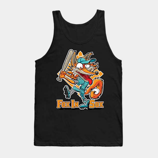 Fox in Sox Baseball Tank Top by eShirtLabs